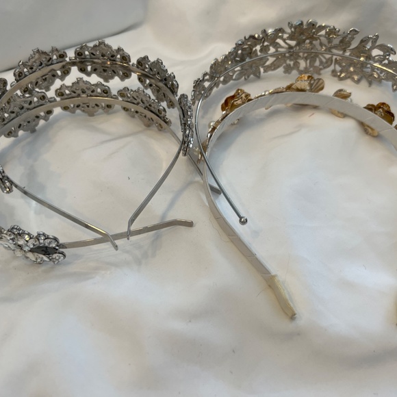 6 Metal Rhinestone Embellished Hairbands Headbands Hair Accessories Wedding - Picture 10 of 10